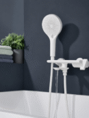 Mitigeur Baignoire SKELIO – Dérivation Bec-Douchette FCL09330 Blanc1