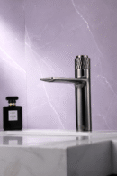 Mitigeur Lavabo Bouton-Poussoir HELIX – Gris4 FCL01810 Premium