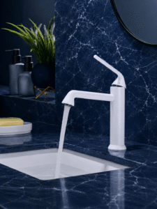 Mitigeur Lavabo Classique CELESTIA – Style Vintage Premium Blanc2