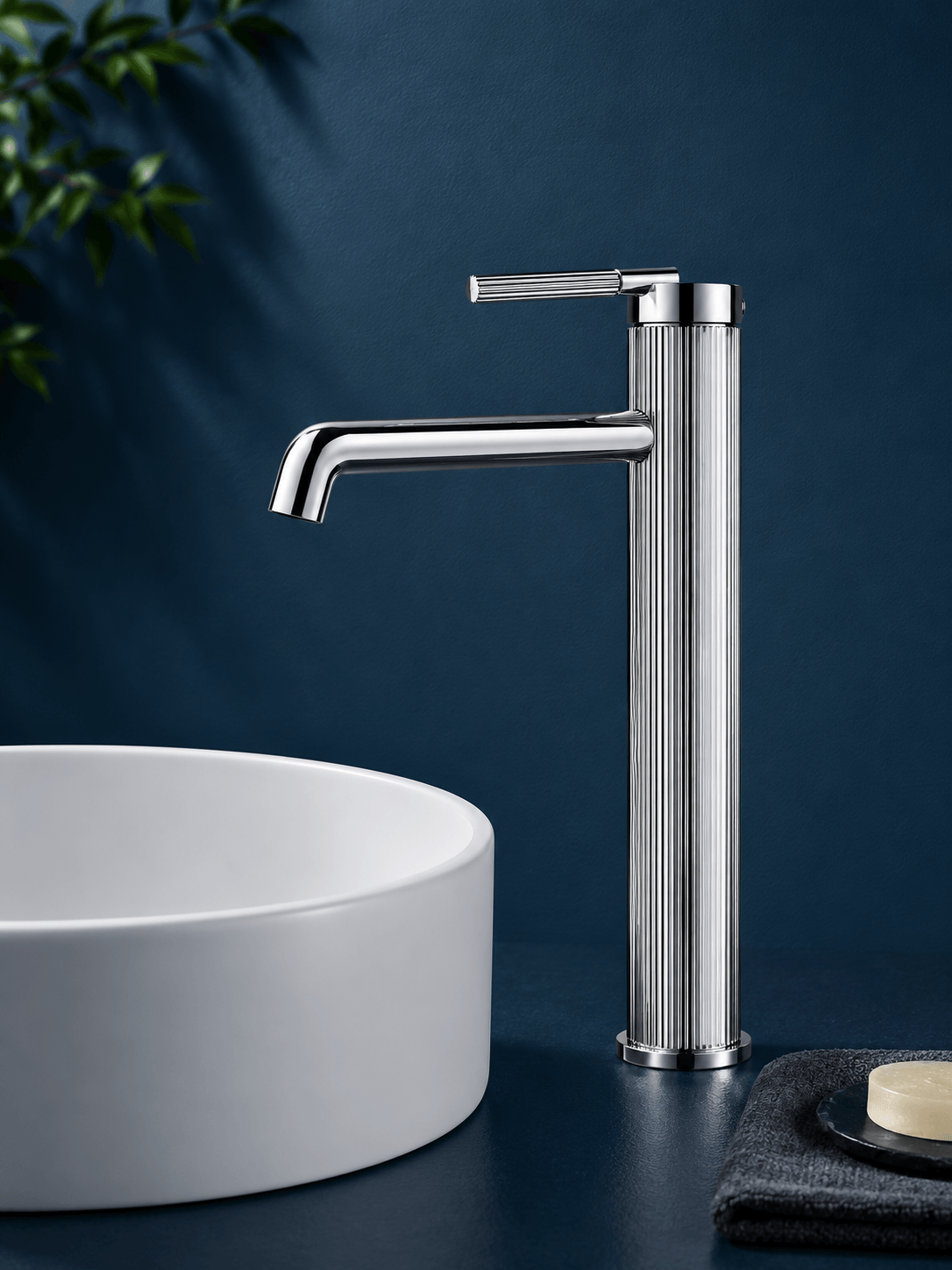Mitigeur Lavabo Rétro VERTIKA – Col Haut Premium FCL21211 Chrome1