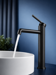 Mitigeur Lavabo Rétro VERTIKA – Col Haut Premium FCL21211 Noir3