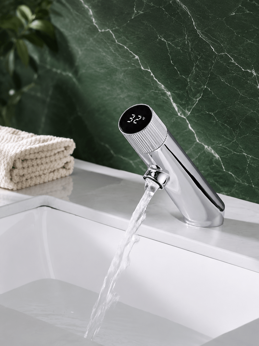 Mitigeur Lavabo Thermostatique ARIA unique – LCD Premium Chrome3