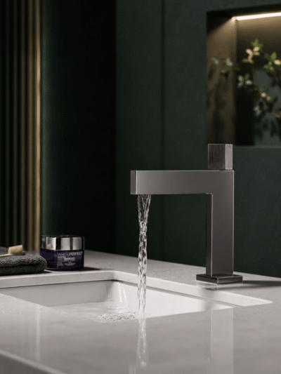 Mitigeur pour Lavabo Grand Bec Fancell TÉRON – Vasque haute FCL07810 Gris2