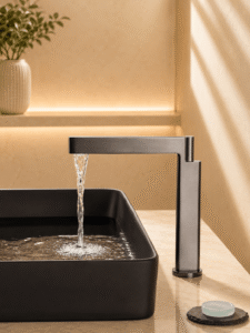 Mitigeur pour Lavabo Grand Bec unique Fancell – TÉRON FCL07811-2 Gris2