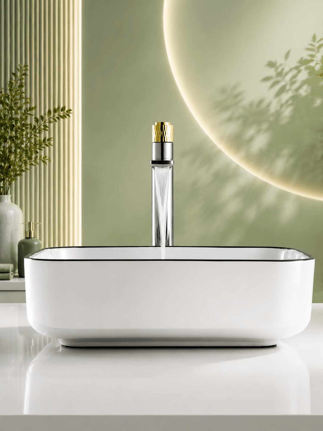Mitigeur pour Lavabo Salle de Bain HELIX UNIQUE FCL01811 Chrome4– Premium