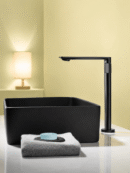 Mitigeur pour Lavabo Salle de Bain SKELIO – Chrome Premium FCL09311 Noir1