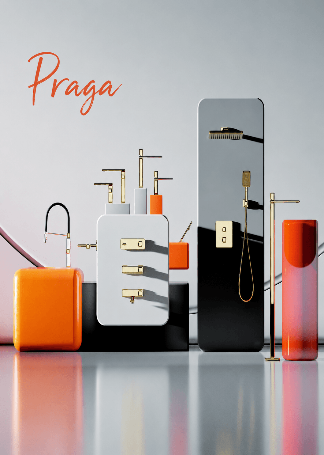 Robinetterie salle de bain PRAGA — mitigeur lavabo chrome Fancell