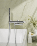 Robinet Baignoire Cristal CRISTALLO – Volant Luxe FCL16630 Chrome1