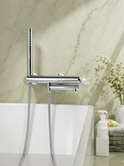 Robinet Baignoire Cristal CRISTALLO – Volant Luxe FCL16630 Chrome1