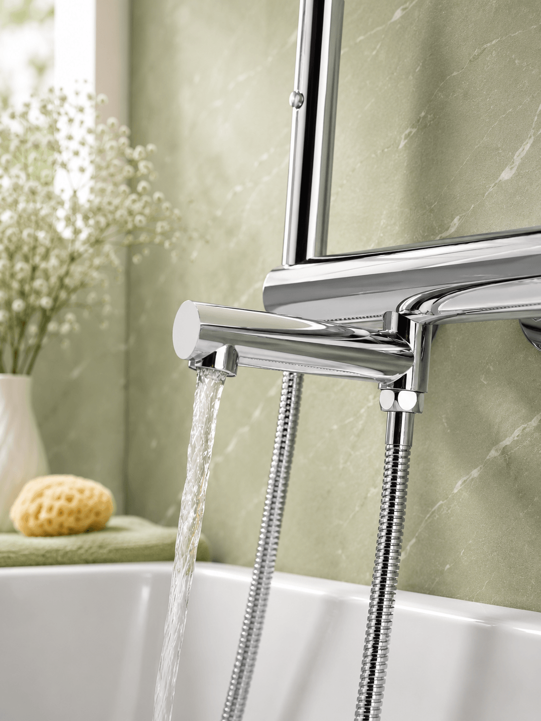 Robinet Baignoire Cristal CRISTALLO – Volant Luxe FCL16630 Chrome5