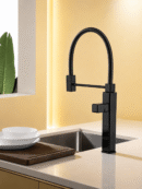 Robinet Cuisine Classique unique Fancell – PRAGA Noir1
