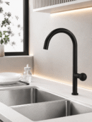 Robinet Cuisine Design CRISTALLO – Poignée Cristal FCL16650 Noir1