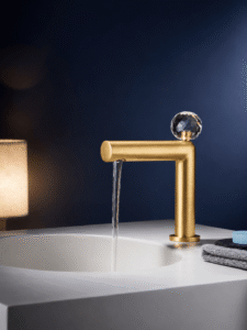 Robinet Lavabo Cristal Fancell CRISTALLO – Doré2 Élégant FCL16610