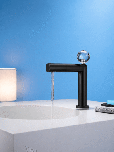Robinet Lavabo Cristal Fancell CRISTALLO – Noir2 Élégant FCL16610