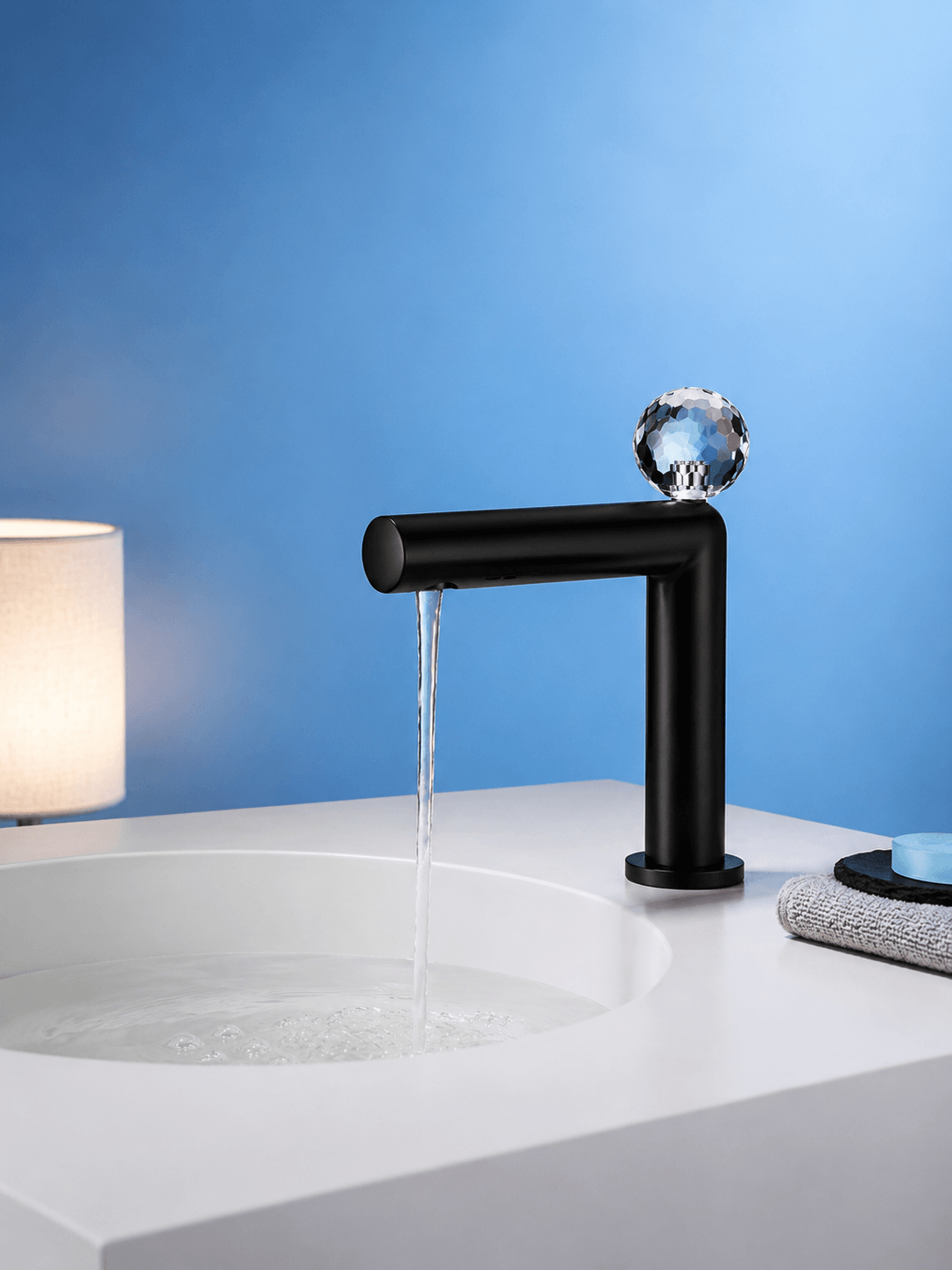 Robinet Lavabo Cristal Fancell CRISTALLO – Noir3 Élégant FCL16610