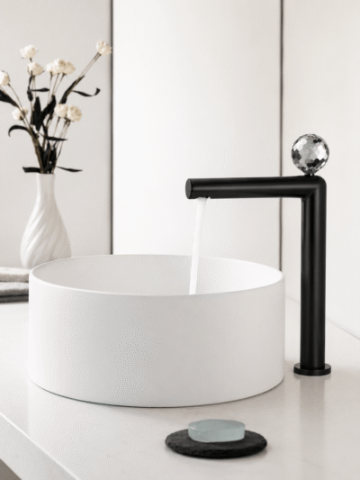Robinet Lavabo Cristal Fancell CRISTALLO – Premium FCL16611 Noir2