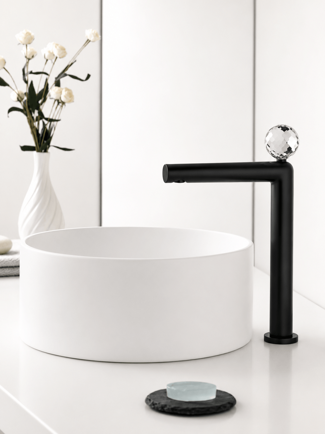 Robinet Lavabo Cristal Fancell CRISTALLO – Premium FCL16611 Noir3