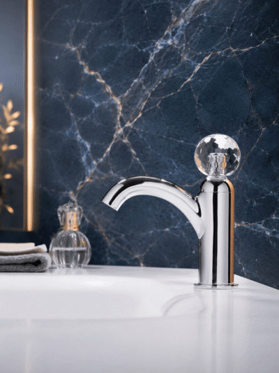 Robinet Lavabo Cristal LUXA UNIQUE – Compact Premium FCL18610 Chrome1