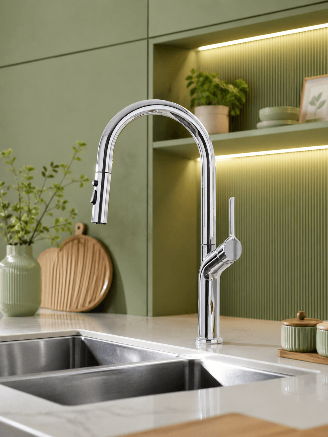 Robinet évier rétractable Fancell CORVA FCL21057 Chromé1