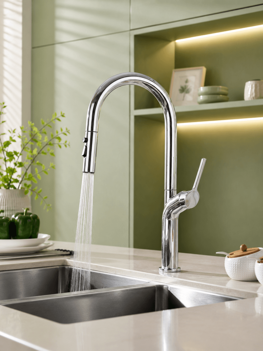 Robinet évier rétractable Fancell CORVA FCL21057 Chromé2