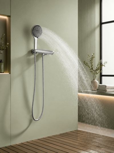 Robinet de Douche Design VERTIKA – Cannelures Rétro FCL21290 Chromé2