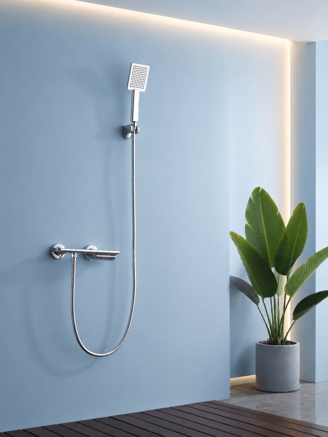 Robinet de Douche SKELIO – Design Géométrique FCL09390 Chromé1