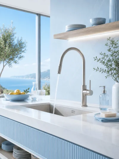 Robinet cuisine Fancell — mitigeur évier rétractable design