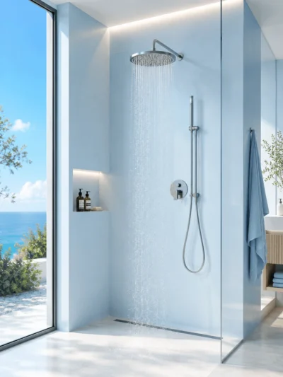 Robinetterie douche Fancell — ensemble douche encastré salle de bain